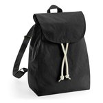 Westford Mill Bio-Baumwoll-Rucksack mit Druckknopfverschluss, Black 26 x 38 x 14 cm, WM880 – Bild 3
