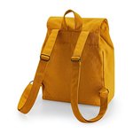 Westford Mill Bio-Baumwoll Mini Rucksack mit Druckknopf, Natural 22 x 30 x 12 cm, WM881 – Bild 4