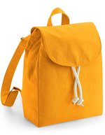 Westford Mill Bio-Baumwoll Mini Rucksack mit Druckknopf, Natural 22 x 30 x 12 cm, WM881 – Bild 2