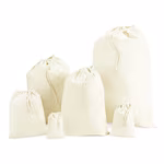 Westford Mill Sac de Gym en Coton Recyclé avec Cordons de Serrage, Natural XXS (10 x 15 cm), WM915 – image 3