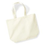 Westford Mill Recycelte Baumwoll Maxi Tasche 18L, Natural 35 x 39 x 13.5 cm, WM925 – Bild 4