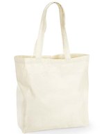 Westford Mill Recycelte Baumwoll Maxi Tasche 18L, Natural 35 x 39 x 13.5 cm, WM925 – Naturale