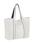 Courtside Large Bag – Soft White/French Navy
