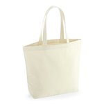 Westford Mill Recycelte Baumwoll-Einkaufstasche mit Tragegriff, Black 35 x 39 x 13.5 cm, WM965 – Bild 3