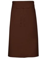 Link Kitchen Wear Pflegeleichte Gastronomieschürze XL 70x120 cm – Brown (ca. Pantone 476)
