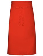 Link Kitchen Wear Pflegeleichte Gastronomieschürze XL 70x120 cm, White 70 x 120 cm, X1000 – Red (ca. Pantone 200)