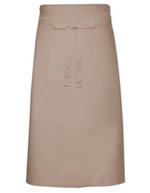 Link Kitchen Wear Pflegeleichte Gastronomieschürze XL 70x120 cm, White 70 x 120 cm, X1000 – Sand
