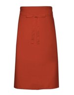 Link Kitchen Wear Pflegeleichte Gastronomieschürze XL 70x120 cm, White 70 x 120 cm, X1000 – Terracotta (ca. Pantone 4840)