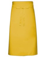 Link Kitchen Wear Pflegeleichte Gastronomieschürze XL 70x120 cm, White 70 x 120 cm, X1000 – Yellow