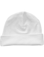 Link Kids Wear Mütze aus Bio-Baumwolle für Kinder, Black One Size, X10001 – Blanc