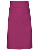 Link Kitchen Wear Kochschürze mit XL-Tasche, Twill-Gewebe – Bordeaux