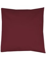 Link Kitchen Wear Kissenbezug 2/1-Twill mit Hotelverschluss, White 30 x 50 cm, X1001 – Borgogna (ca. Pantone 216)
