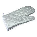 Link Kitchen Wear Guanti da forno in 100% poliestere, White/Silver Grey 34 x 14 cm, X1005 – Bild 4