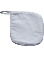 Link Kitchen Wear Hitzebeständige Topflappen 20x20 cm, Black 20 x 20 cm, X1006 – Blanc