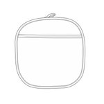 Link Kitchen Wear Presina tessuta in twill, 23x23 cm, Black/White 23 x 23 cm, X1007 – Bild 5