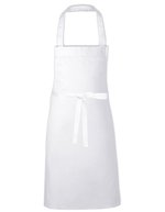 Link Kitchen Wear Baumwoll-Grillschürze mit verstärkten Nähten, Black 80 x 70 cm, X1008 – White
