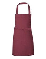 Link Kitchen Wear Klassische Kinder-Grillschürze aus Baumwolle – Bordeaux