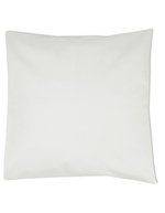 Link Kitchen Wear Baumwoll-Kissenbezug mit Hotelverschluss, Black 40 x 40 cm, X1010 – White