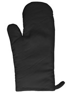 Link Kitchen Wear Baumwoll-Schürze mit Polyesterfütterung – Black
