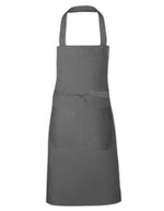Link Kitchen Wear Cotton Hobby Apron Bordeaux 80 x 70 cm (X1012) – Dark Grey (ca. Pantone 431)