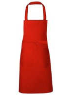 Link Kitchen Wear Cotton Hobby Apron Black 80 x 70 cm (X1012), X1012 – Red (ca. Pantone 200)