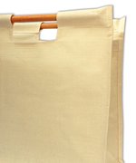 Halink Borsa della spesa in juta e cotone, Natural 42 x 38 x 18 cm, X1050 – Bild 3
