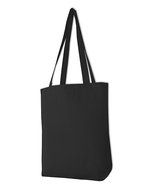 Halink Baumwolltasche mit langen Griffen – Black