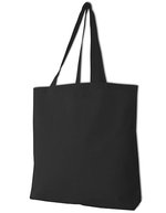 Halink XL Canvas Tragetasche mit Bodenfalte – Black