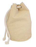 Halink Canvas Zuziehbeutel 20x19 cm, Oeko-Tex – Natural