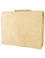 Halink Canvas Schultertasche mit Kugelschreiberhalter – Natural