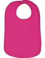 Link Kids Wear Bio-Baumwolle Kinder Lätzchen Olli 01, White One Size, X11001 – Hot Pink