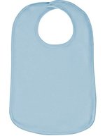 Link Kids Wear Bio-Baumwolle Kinder Lätzchen Olli 01, White One Size, X11001 – Powder Blue