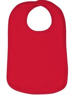 Link Kids Wear Bio-Baumwolle Kinder Lätzchen Olli 01, White One Size, X11001 – Red