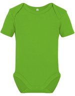 Link Kids Wear Bio-Babybody Kurzarm mit Druckknöpfen – Apple Green