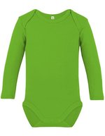 Link Kids Wear Bio-Baumwolle Langarm-Body für Kinder – Apple Green