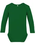 Link Kids Wear Bio-Baumwolle Langarm-Body für Kinder, Royal Blue 62-68, X11420 – Kelly Green