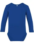 Link Kids Wear Bio-Baumwolle Langarm-Body für Kinder, Royal Blue 62-68, X11420 – Bild 1