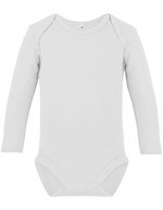 Link Kids Wear Bio-Baumwolle Langarm-Body für Kinder – White