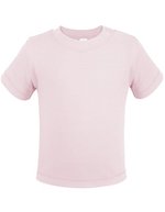 Link Kids Wear Bio-Baumwoll Kurzarm-T-Shirt Noah 01, White 62-68, X13120 – Powder Pink