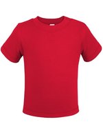 Link Kids Wear Bio-Baumwoll Kurzarm-T-Shirt Noah 01, White 62-68, X13120 – Red