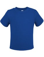 Link Kids Wear Bio-Baumwoll Kurzarm-T-Shirt Noah 01, White 62-68, X13120 – Royal Blue