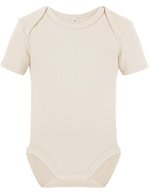 Link Kids Wear Kurzarm-Babybody aus Bio-Baumwolle Rebel – Natural