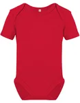 Link Kids Wear Kurzarm-Babybody aus Bio-Baumwolle Rebel, Black 50-56, X21120 – Red