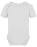 Link Kids Wear Kurzarm-Babybody aus Bio-Baumwolle Rebel – White
