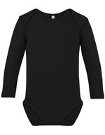 Link Kids Wear Langarm-Body aus Bio-Baumwolle Rebel 02 – Black