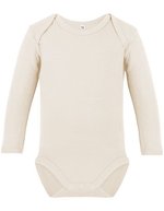 Link Kids Wear Langarm-Body aus Bio-Baumwolle Rebel 02 – Natural