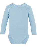 Link Kids Wear Langarm-Body aus Bio-Baumwolle Rebel 02, White 50-56, X21420 – Powder Blue