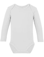 Link Kids Wear Langarm-Body aus Bio-Baumwolle Rebel 02 – White