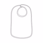 Link Kids Wear Doppellagige Kinder-Schürze mit Klettverschluss, White One Size, X800 – Bild 3