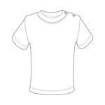 Link Kids Wear Kurzärmeliges Baby-T-Shirt aus Polyester, White 50-56, X803 – Bild 4
